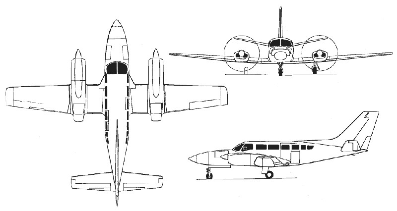 бизнес джет Cessna 404